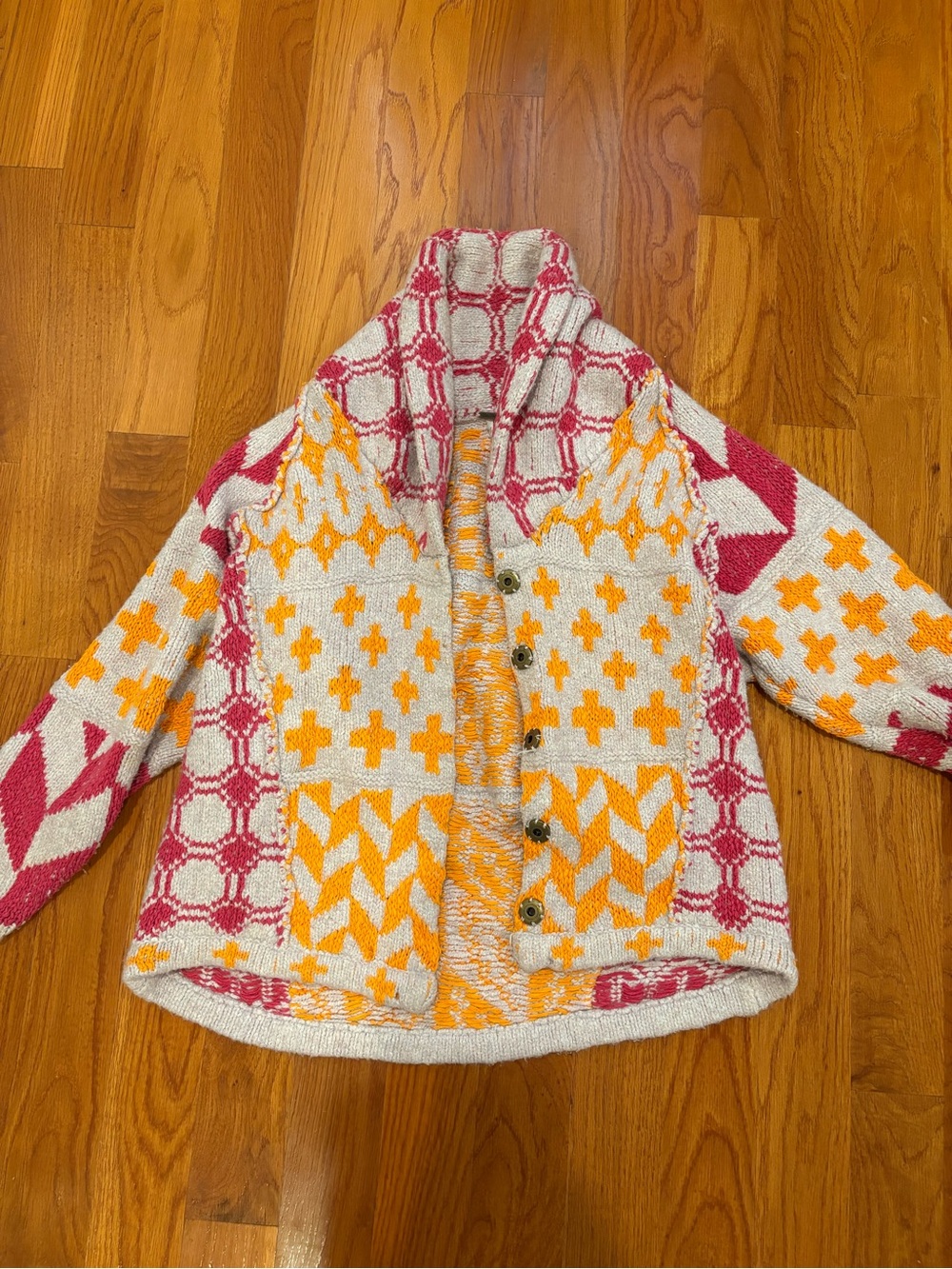Free People Bright & Optimistic Chunky Cardigan